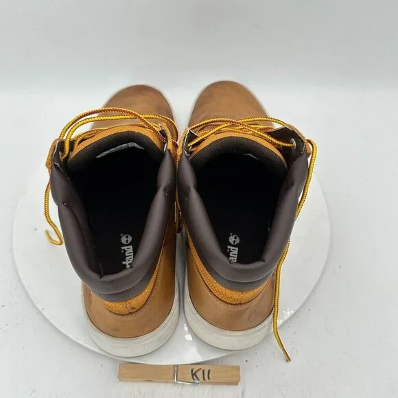 Timberland Men Size 11 A6750 Brown Leather Canvas Trekker Hiking Ankle Boot - Picture 9 of 11